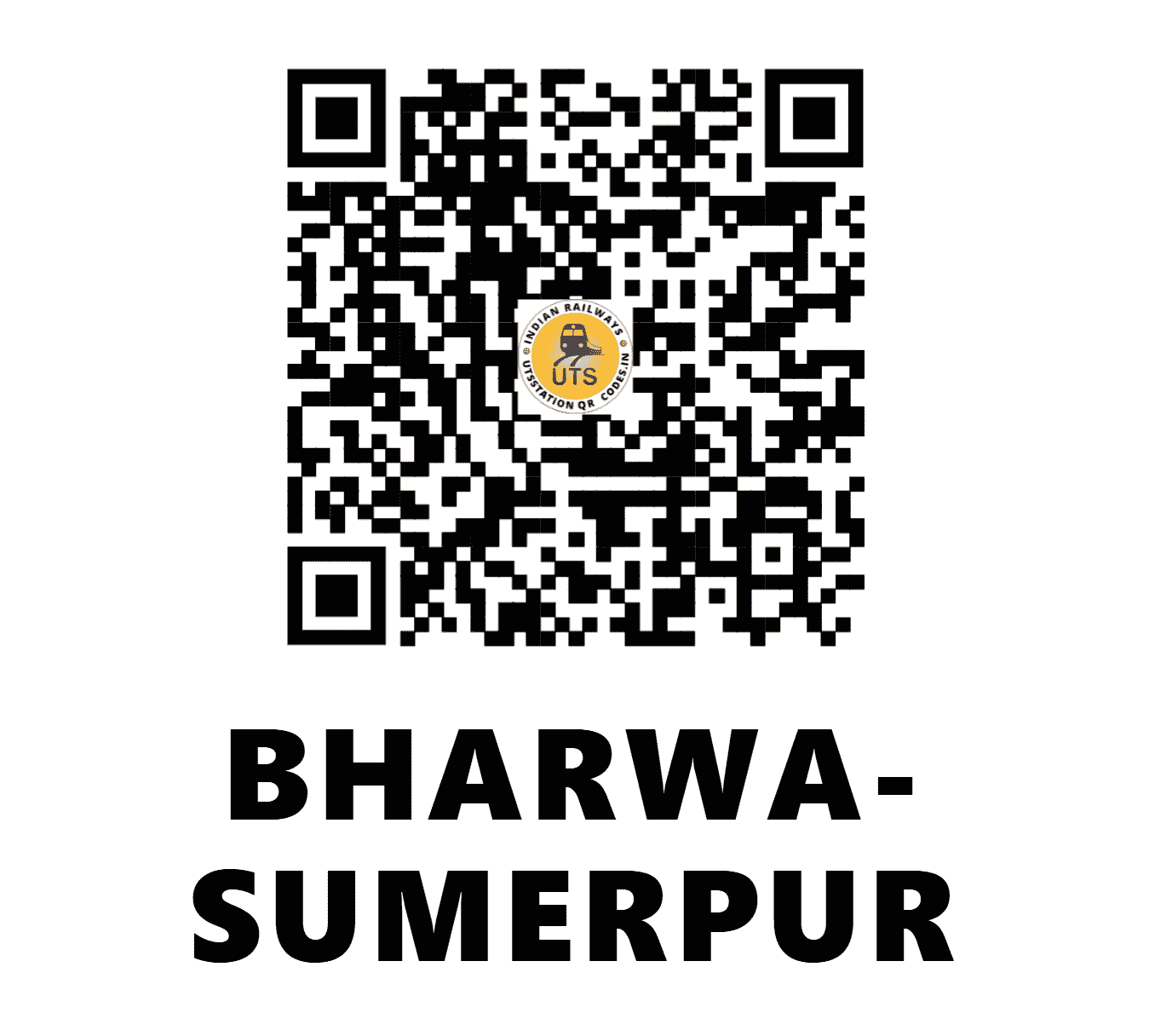 UTS QR Code for BHARWA-SUMERPUR - BSZ - NC (UTTAR PRADESH)